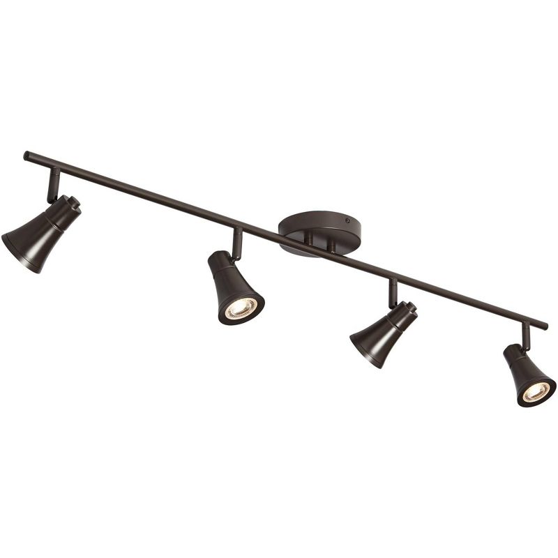 Pro Track Castro 4-Light Bronze GU10 LED Track Fixture