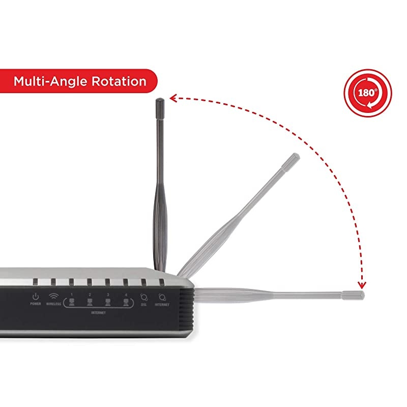 WiFi Antenna 9dbi 24ghz 5ghz 58ghz Dual Band rp SMA Universal Connector for Router pc Desktop USB Adapter pcie Cards IP Camera Drone and ps4 Build Wireless Range Extender