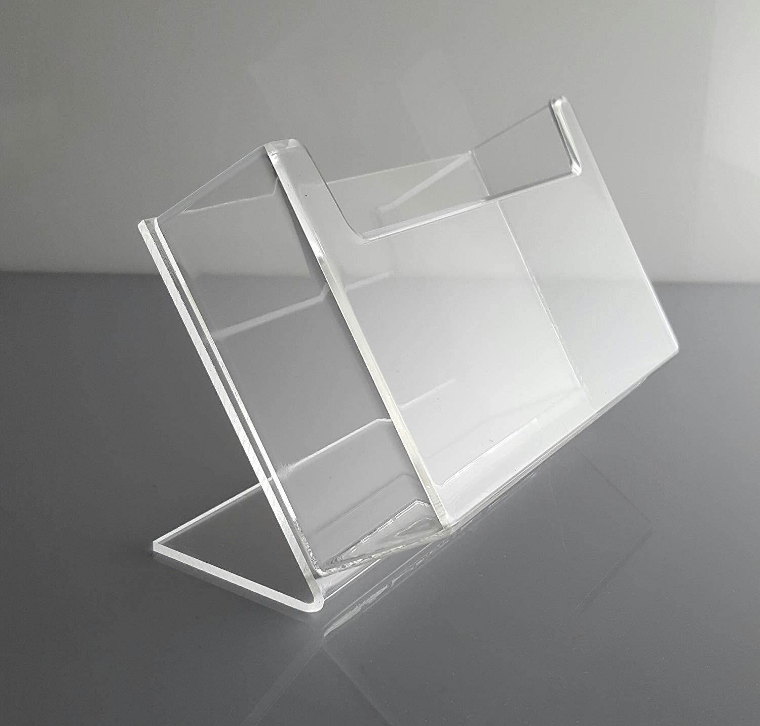 NEW! Clear Acrylic PostCard / Index Card Holder Countertop Displays (6 Pack)