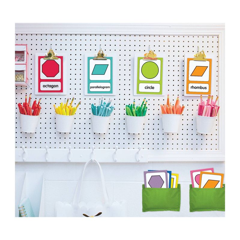 25pc Schoolgirl Style Just Teach Shape Cards Mini Bulletin Board Set - Carson Dellosa