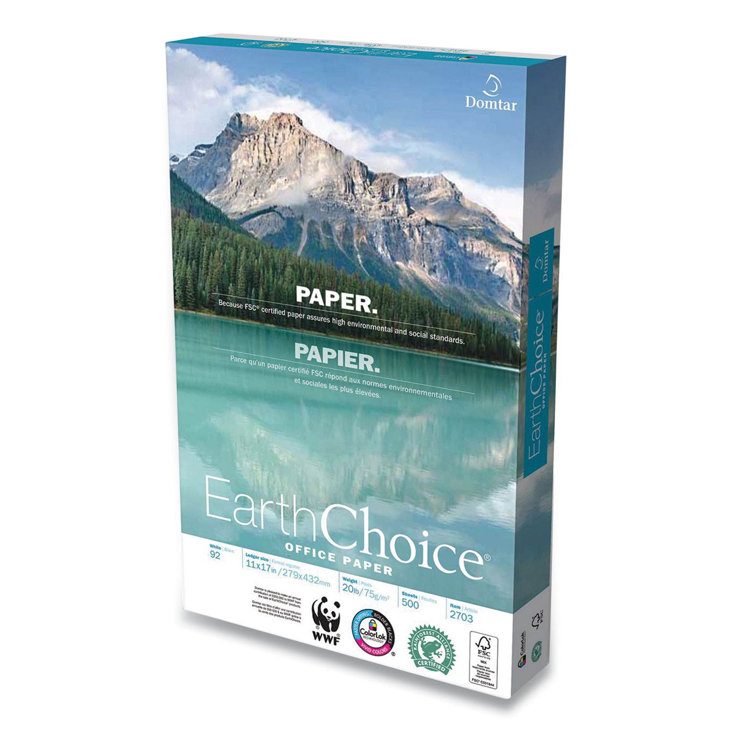 Domtar EarthChoice 11" x 17" Multipurpose Paper 20 lbs. 2703