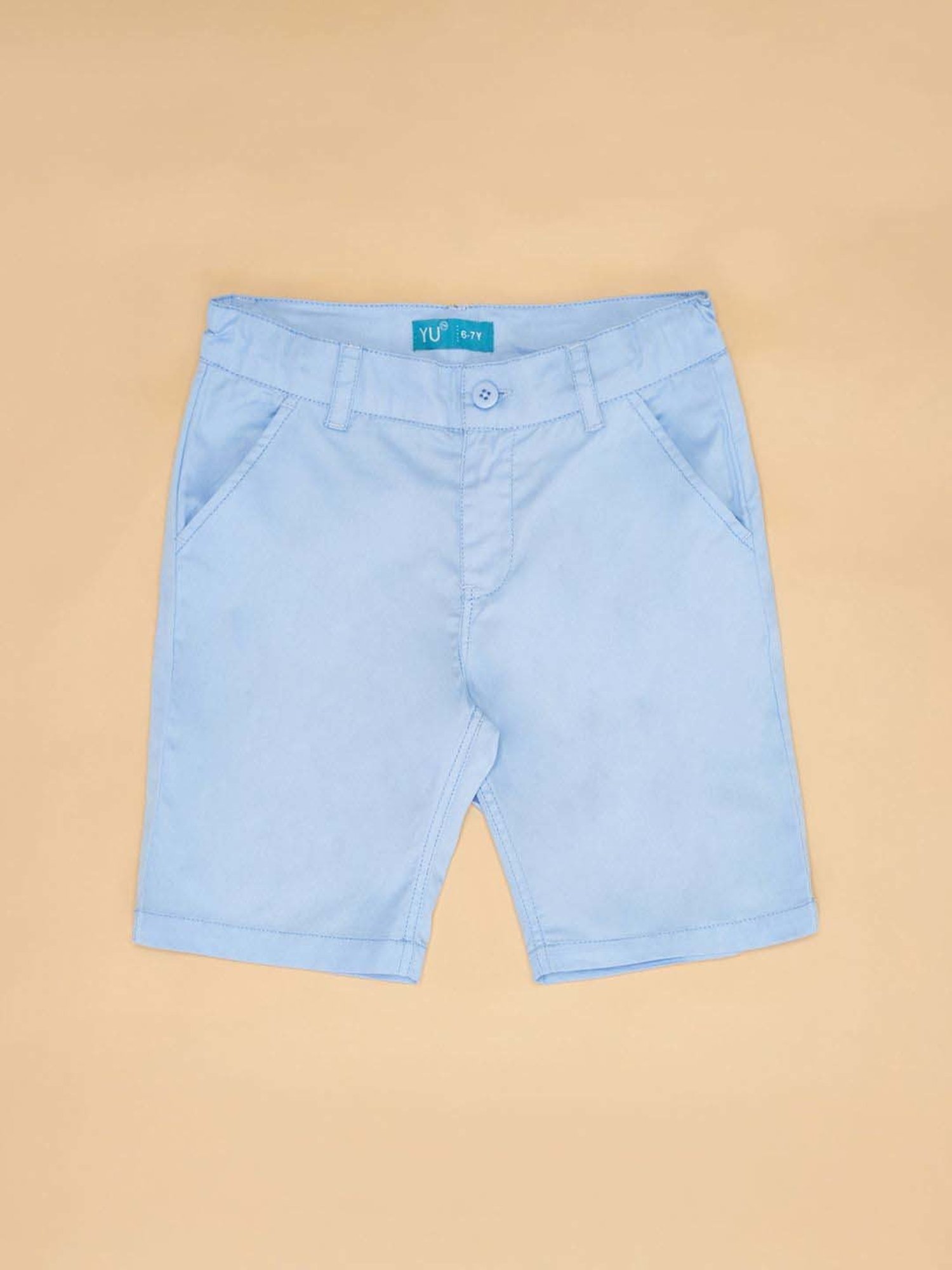 YU by Pantaloons Kids Blue Regular Fit Shorts