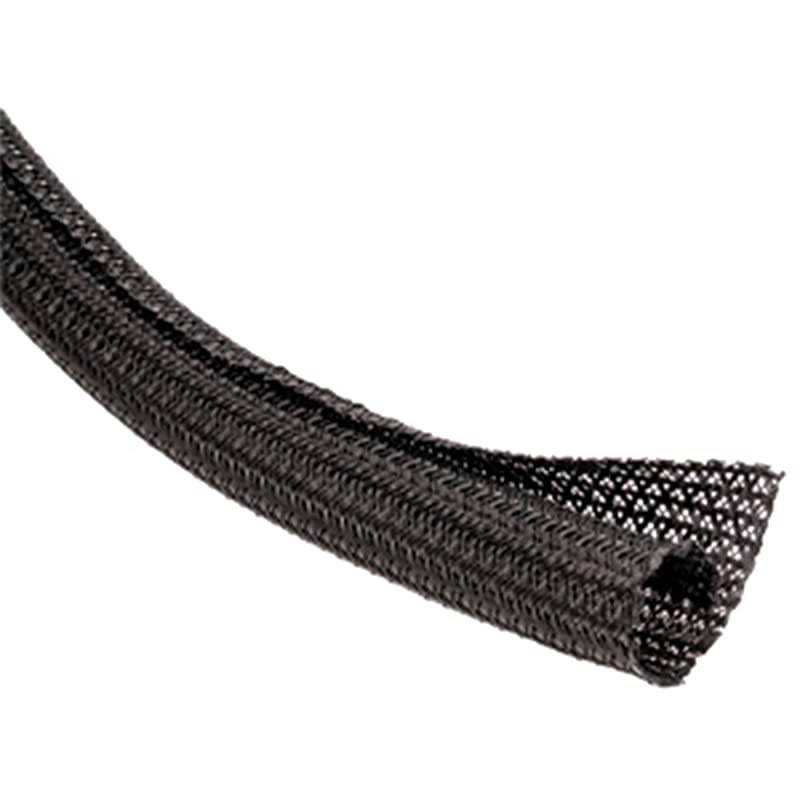 F6 Braided Wrap Around Sleeving 10FT Black