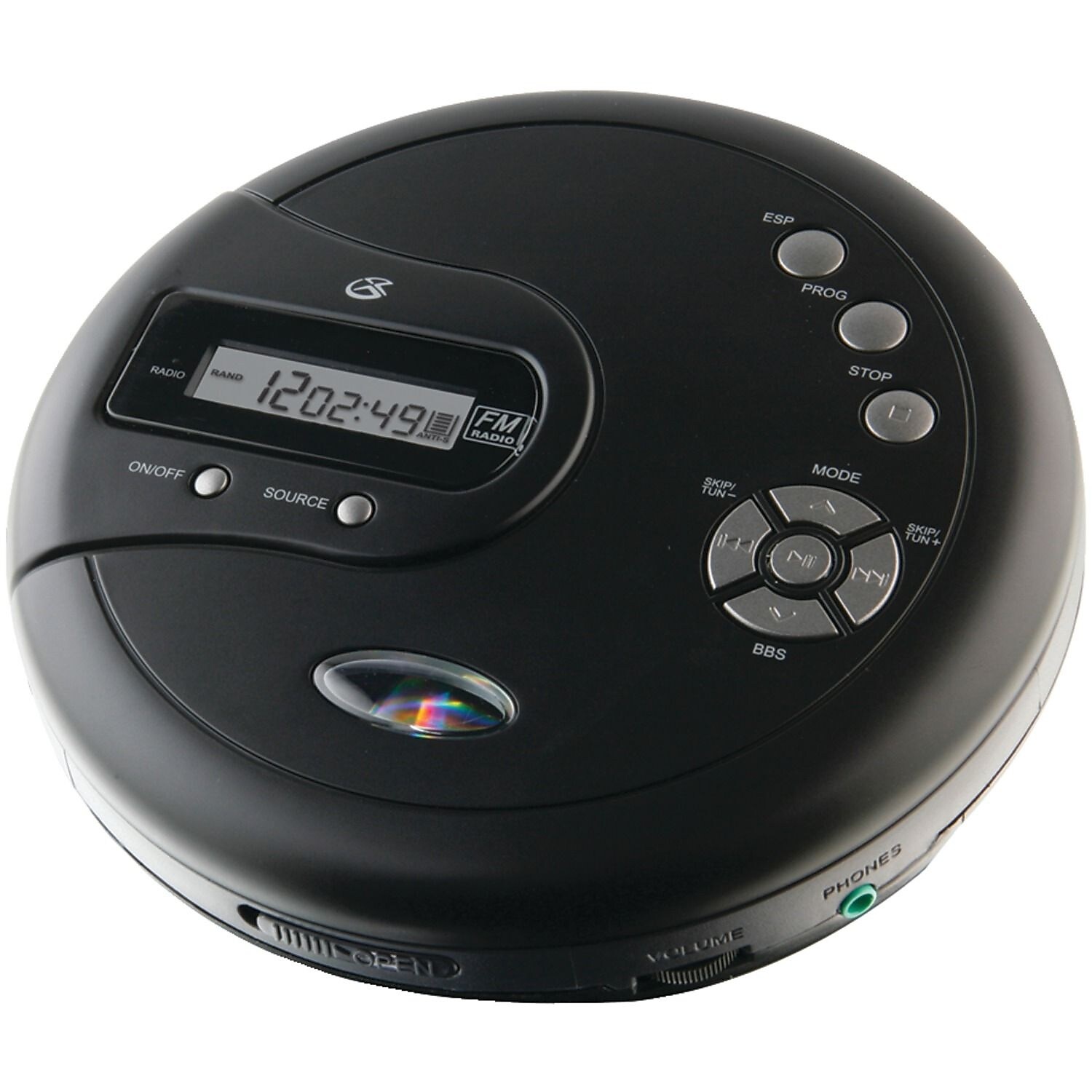 GPX Personal CD Player with Skip Protection PC332B