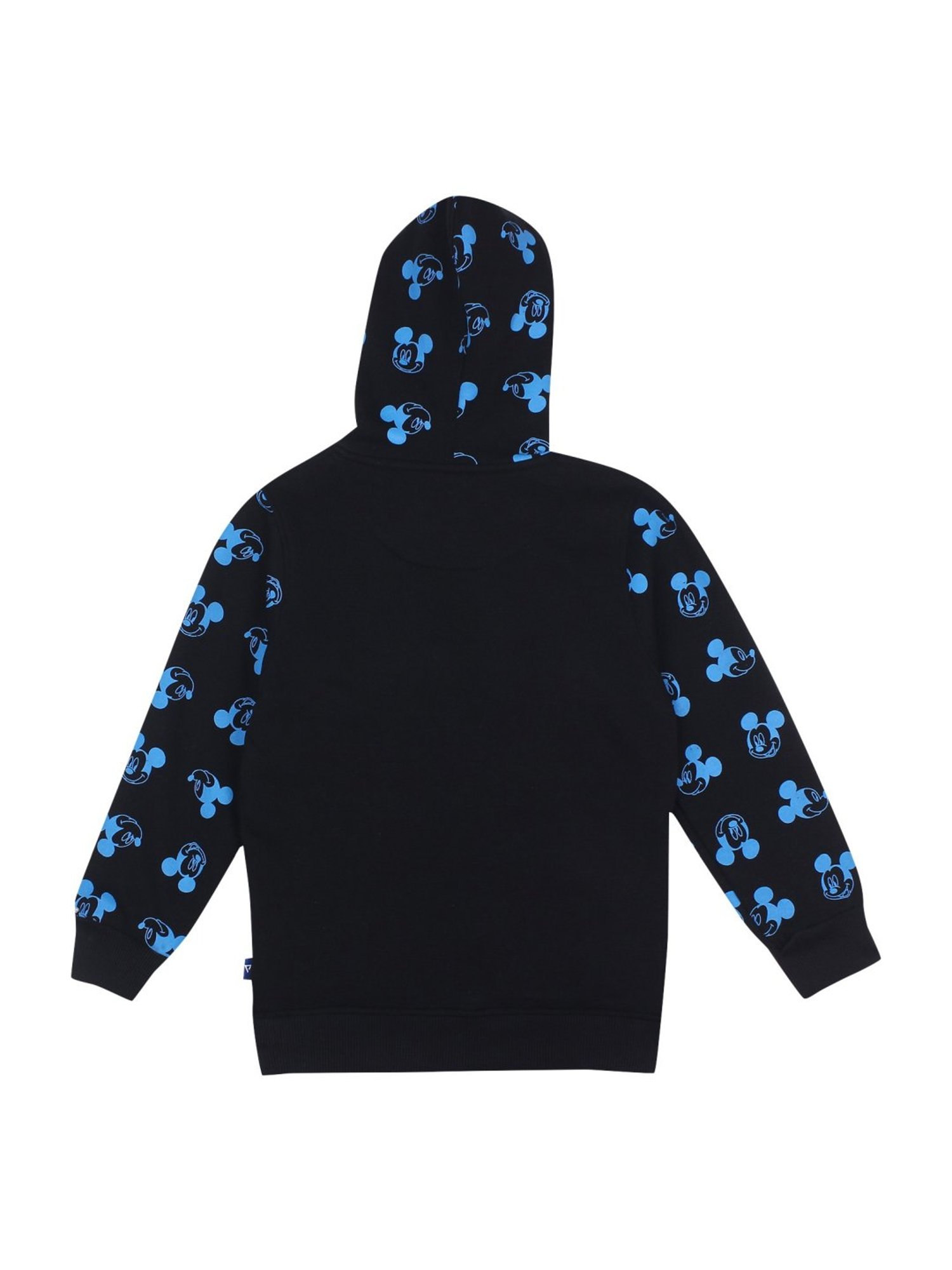 Proteens Kids Black Cotton Printed Hoodie