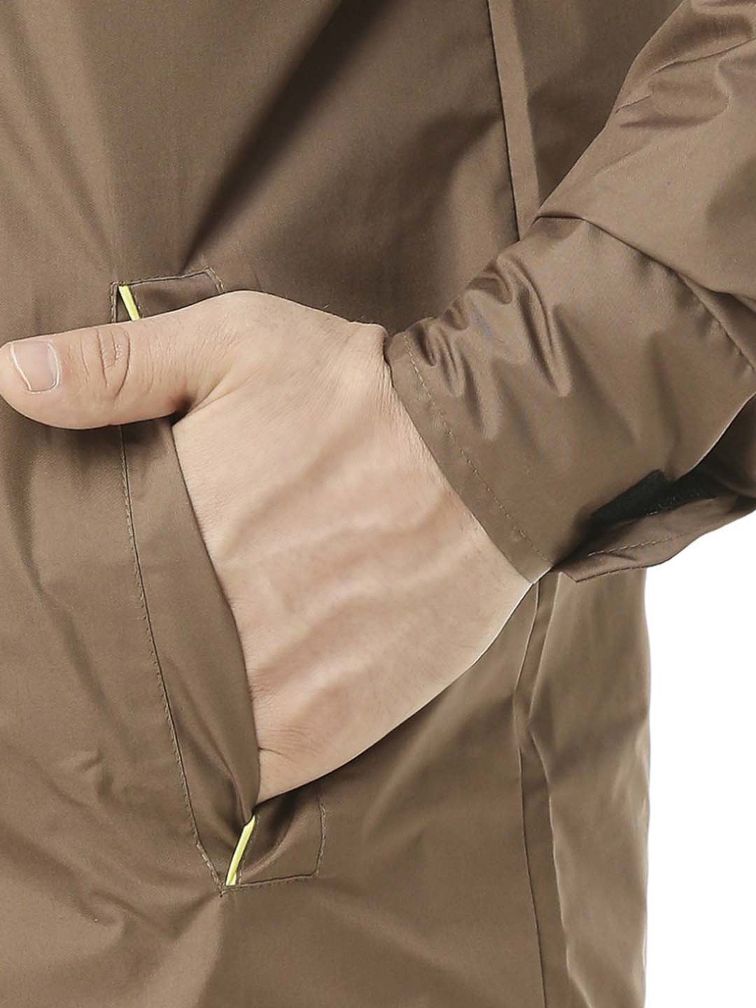 Zeel Black & Olive Raincoat Set