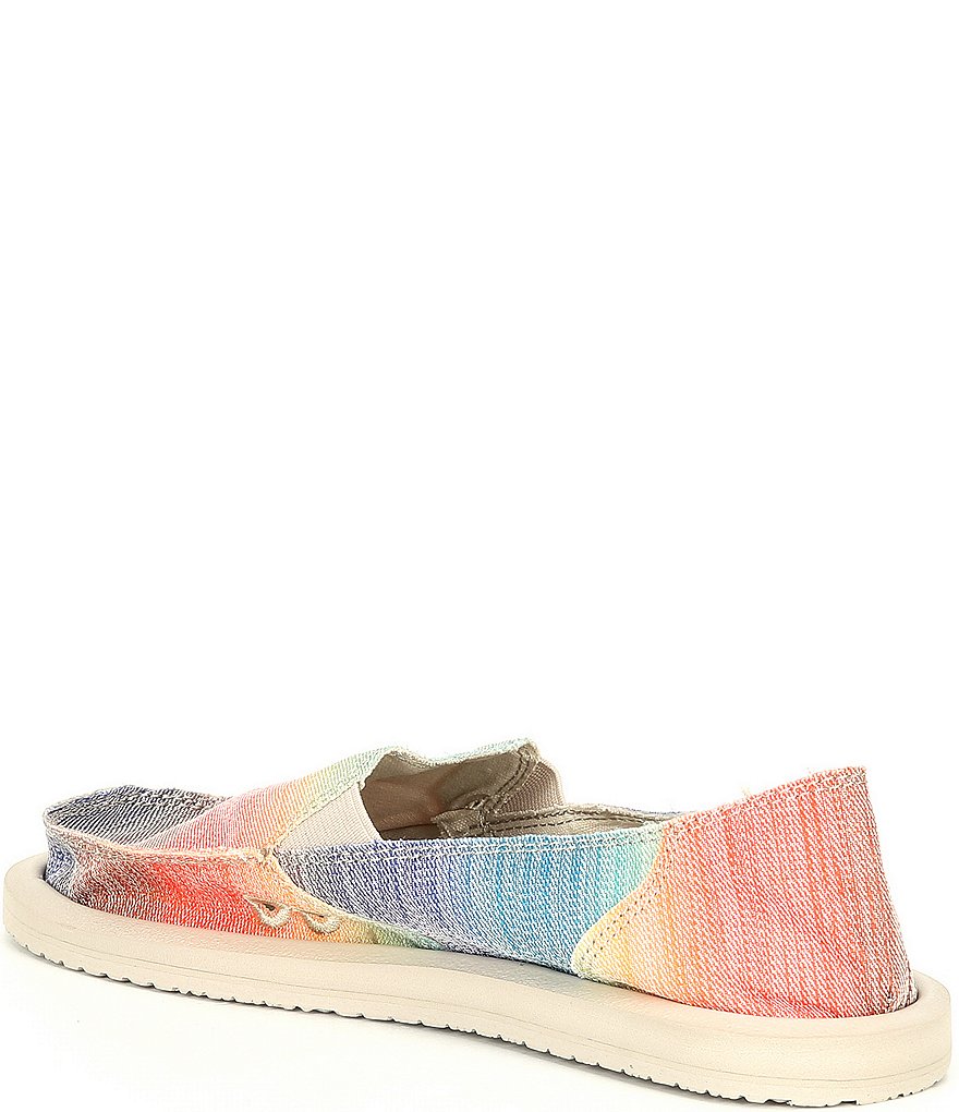 Sanuk Women's Donna Shave Ice Rainbow Slip-Ons