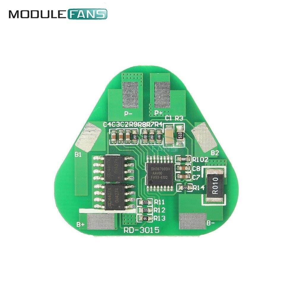 5PCS Li-Po Cylindrical Prismatic Lithium Polymer Battery  3S 3 Serial 4A Li-ion 3 Cell PCB Module Diy Electronic Module