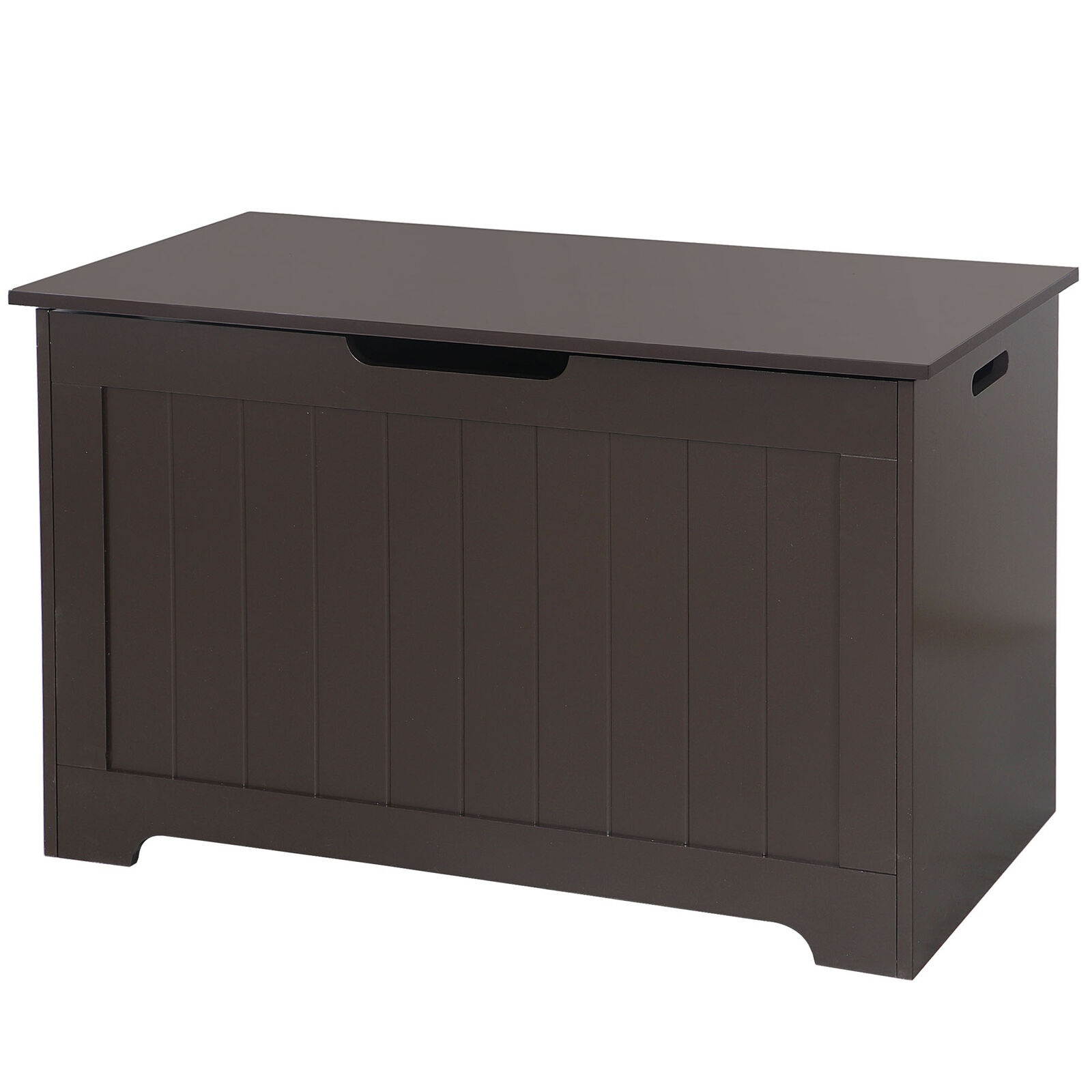 Lift Top Entryway Storage Chest/Bench with 2 Safety Hinge, Wooden Toy Box