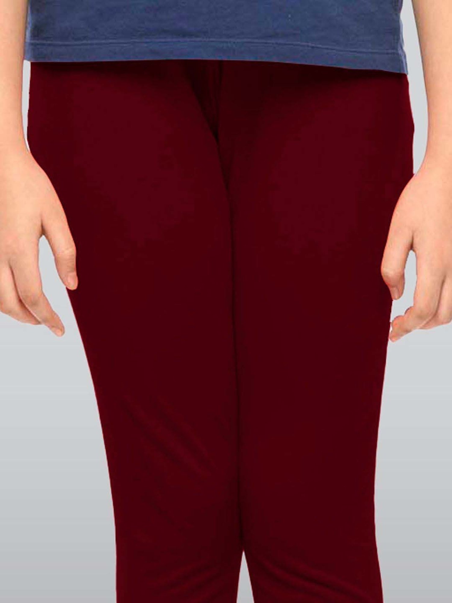 Pantaloons Junior Pink Cotton Embellished Leggings