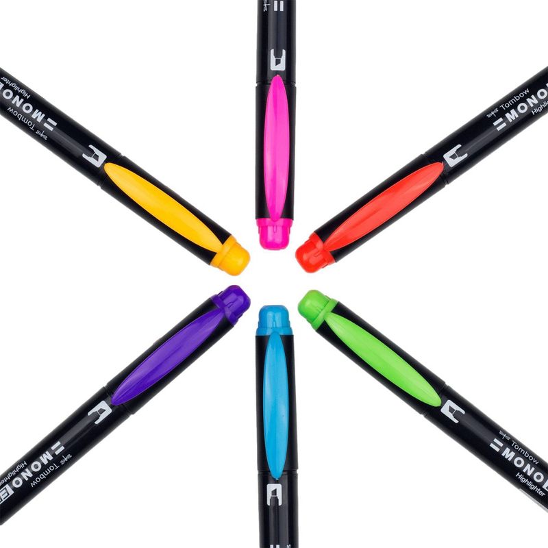 6ct MONO Edge Dual-Tip Highlighters - Tombow