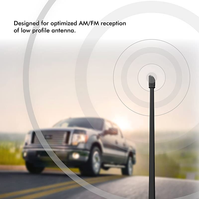 Antenna Compatible with Toyota Tundra 20142021 | 13 inches Flexible Rubber Antenna Replacement | Designed for Optimized FMAM Reception