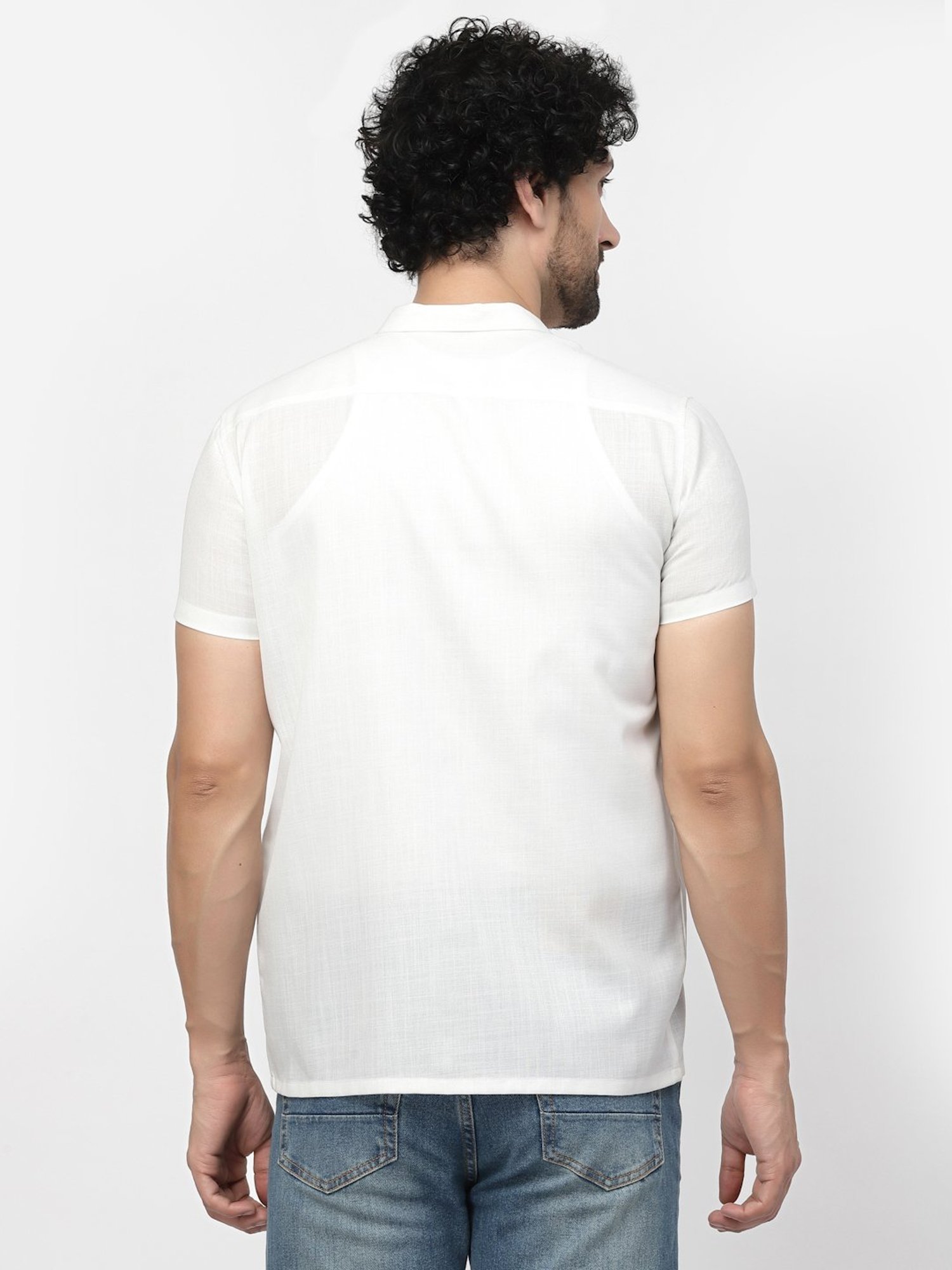 Lela White Regular Fit Shirt