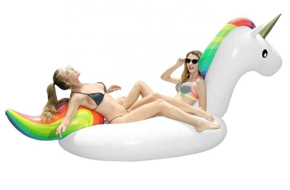 Unicorn Iatable Pool Float Adults Kids Outdoor Swimming Vacon Beach