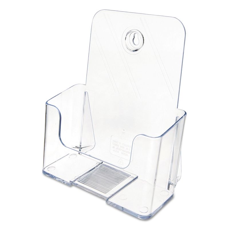 Deflecto DocuHolder for Countertop or Wall Mount Use 6-1/2w x 3-3/4d x 7-3/4h Clear 74901
