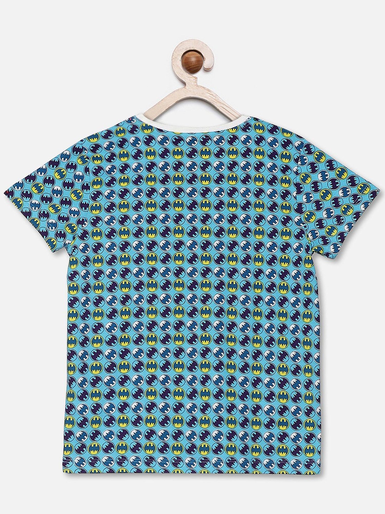 Kidsville Kids Blue Printed T-Shirt with Shorts