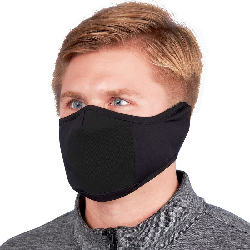 Copper Compression Infused Face Mask - Black - L/XL