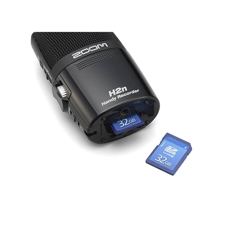 H2n Stereo/Surround-Sound Portable Recorder, 5 Built-In Microphones, X/Y, Mid-Side, Surround Sound, Ambisonics Mode, Records to SD Card, For Recording Music, Audio for Video, and Interviews