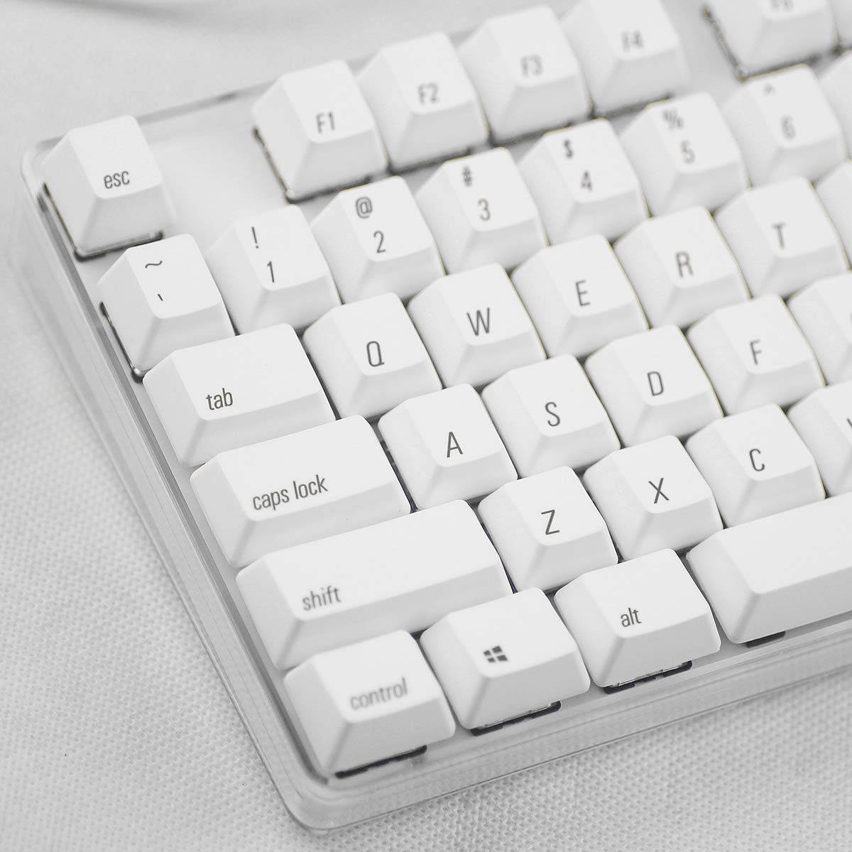 Qisan Magicforce N-key Rollover  Mechanical Keyboard Gaming Keyboard Cherry MX Brown  100% Full Size 108 Keys with White Backlight Case,PBT Keycaps