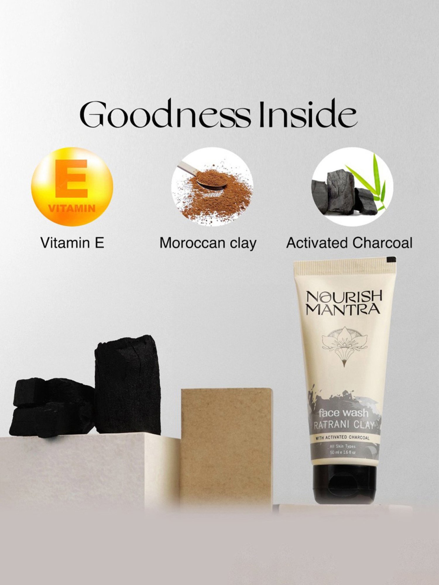 Nourish Mantra Ratrani Clay Face Wash - 50 ml