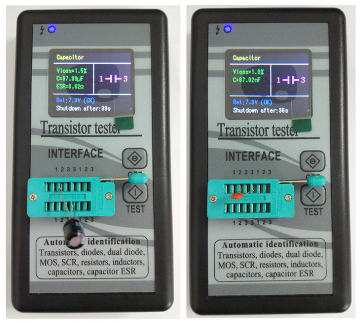 Color screen graphic display m328 transistor tester resistance meter inductance meter capacitance meter ESR Tester instrument