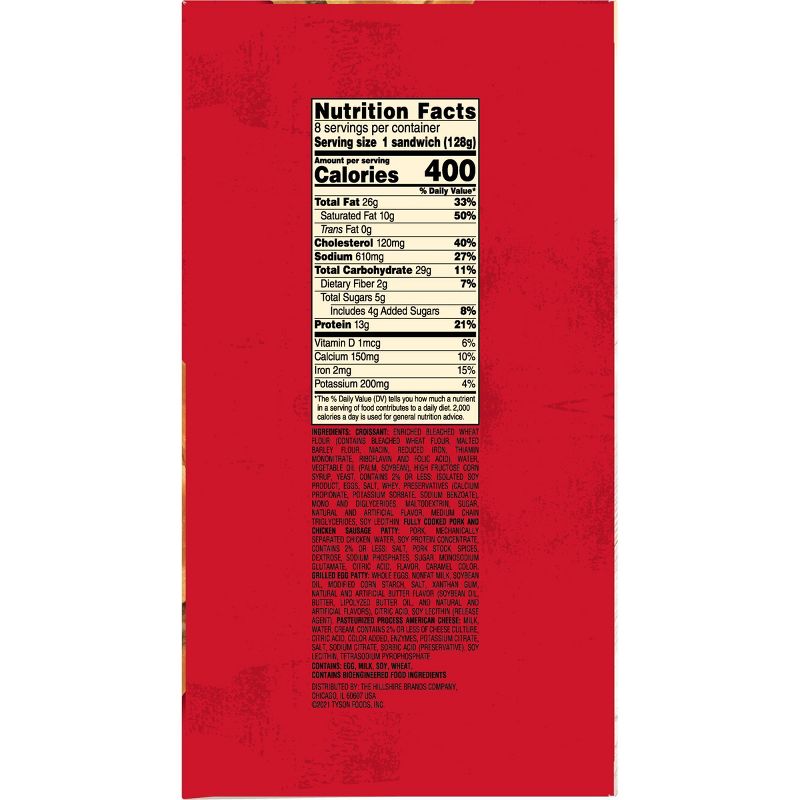 Jimmy Dean Sausage, Egg, & Cheese Frozen Croissant - 36oz/8ct