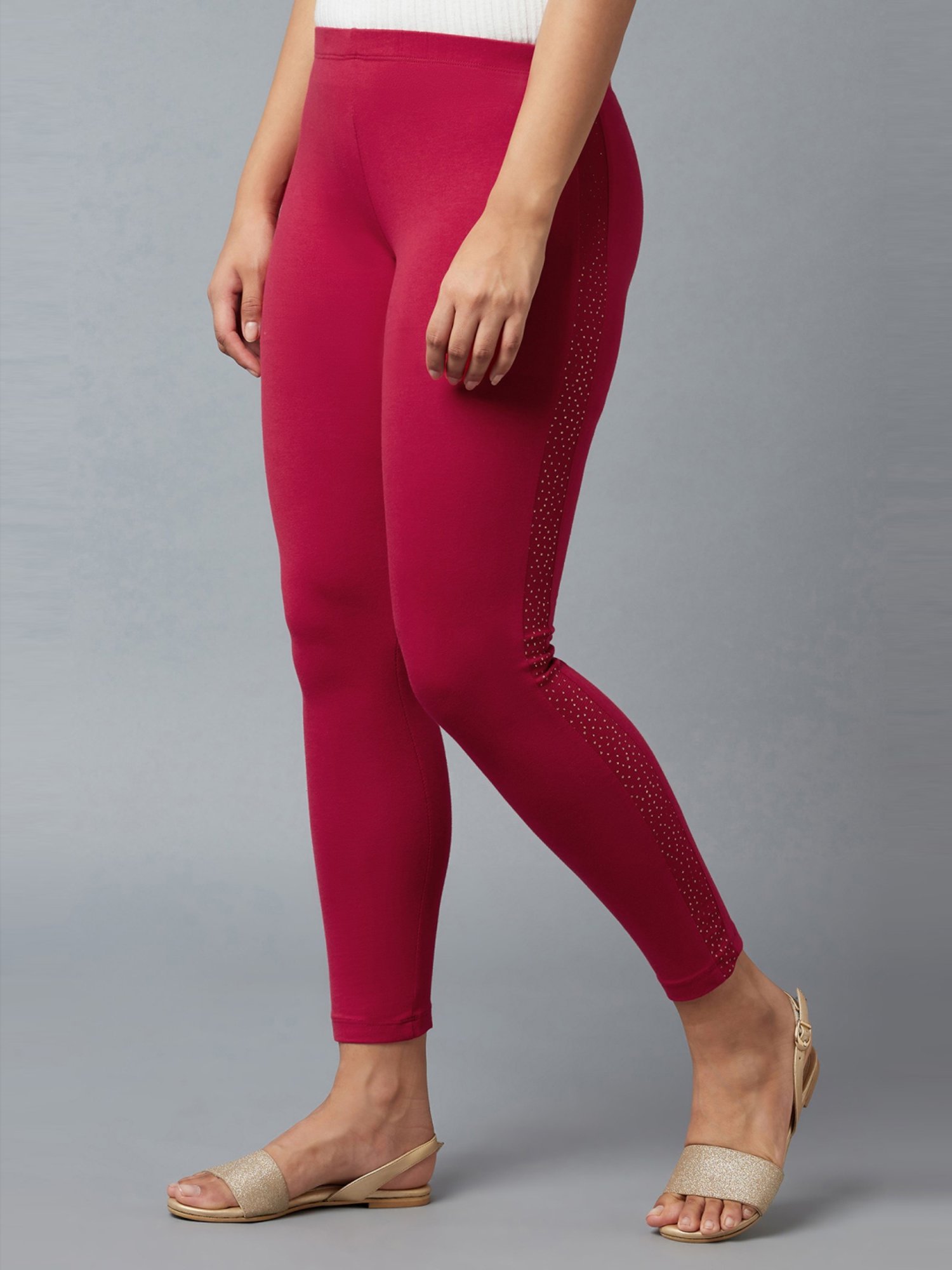 Elleven from Aurelia Purple Cotton Leggings