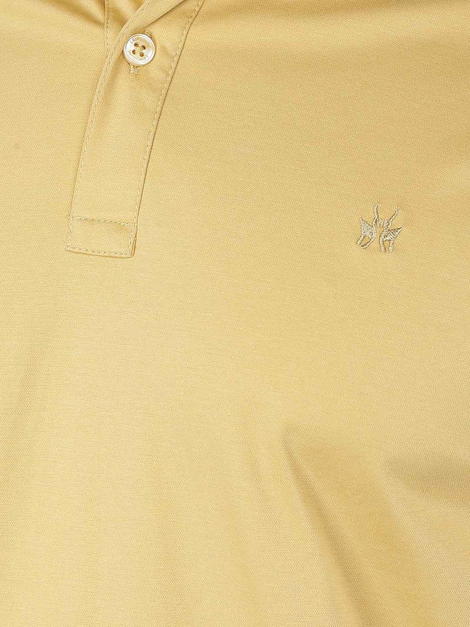 Crimsoune Club Mustard Slim Fit Polo T-Shirt