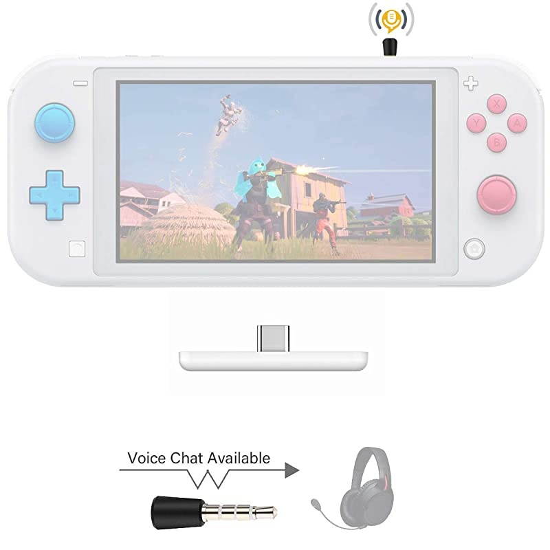 Route Air Pro Bluetooth Adapter for Nintendo Switch & Lite, Dual Stream Bluetooth Wireless Audio Transmitter with aptX LL, Support in-Game Voice Chat, Connect Your Bluetooth Headphones