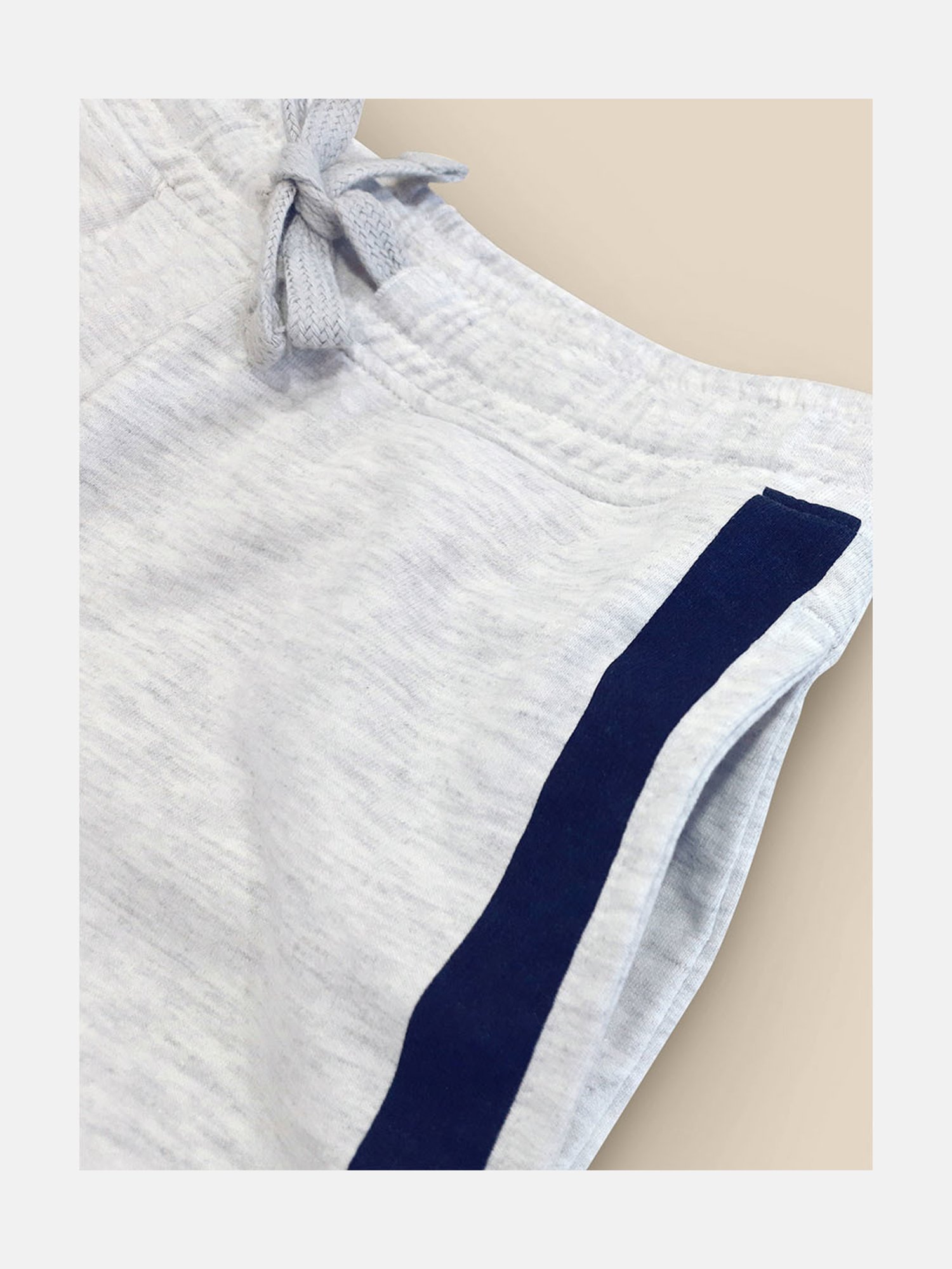 Kidsville Light Grey Textured Shorts