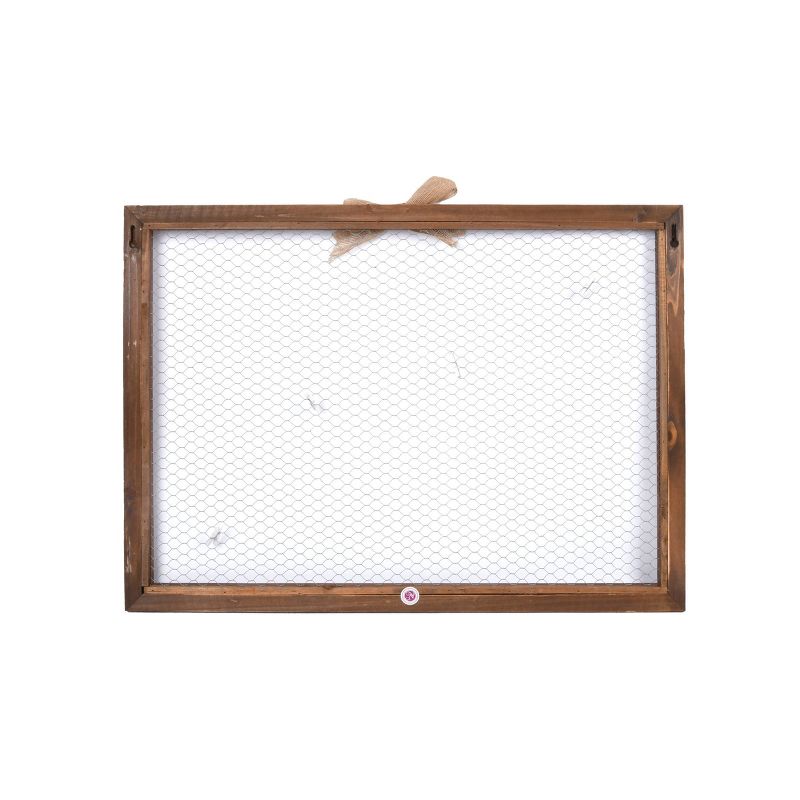 25" x 18" Cardholder with Burlap Bow Brown - New View