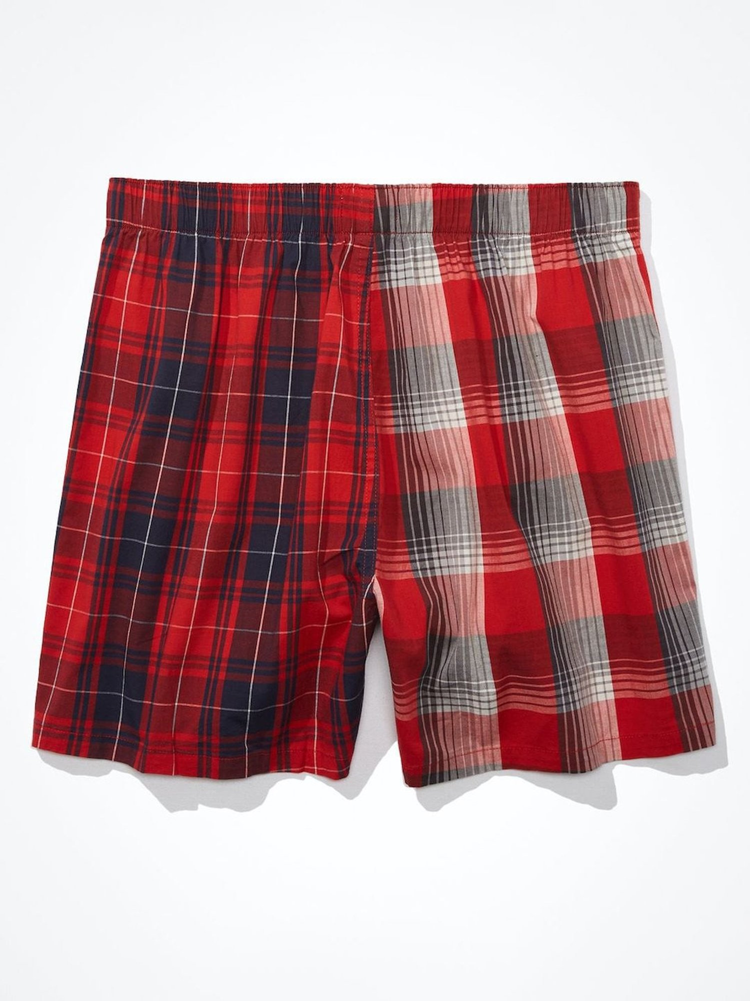 American Eagle Outfitters Red Cotton Regular Fit Checks Boxers