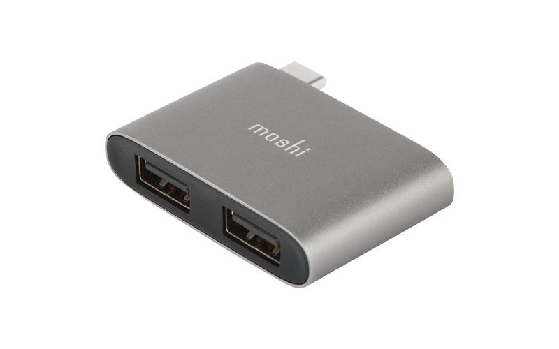 Moshi USB-C Dual Port Adapter - for Notebook - USB Type C - 2 x USB Ports - Thunderbolt - Wired