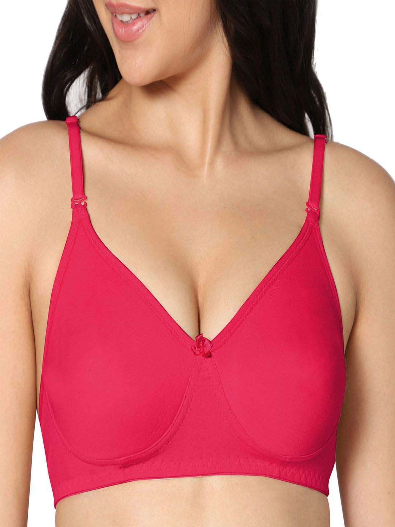 IN CARE Blue & Pink Cotton T-Shirt Bras - Pack Of 2