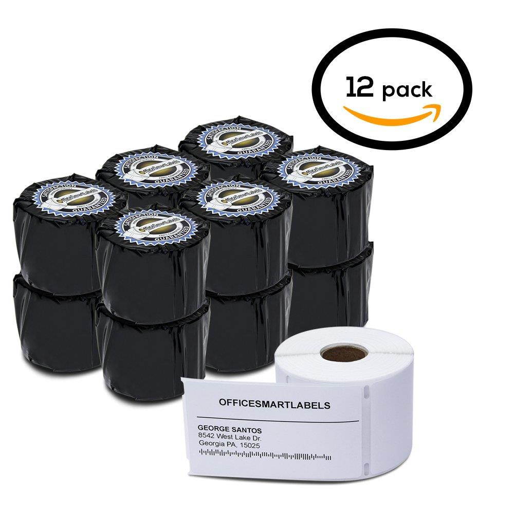Dymo Compatible 30256-2-5/16" x 4" Shipping Labels (12 Rolls - 300 Labels Per Roll)