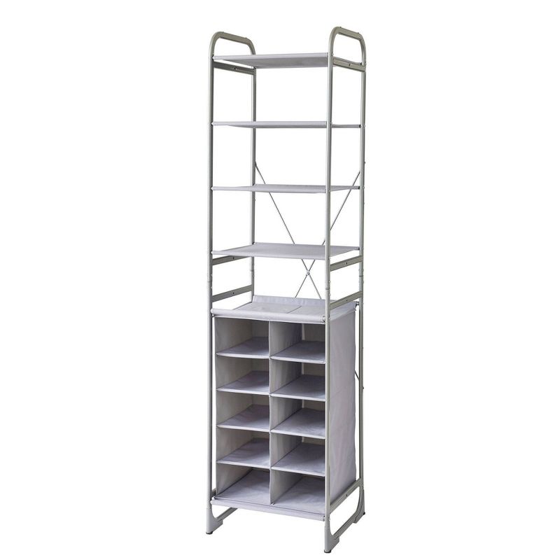 Neatfreak Versa System 10 Cubbies 5 Shelves Gray