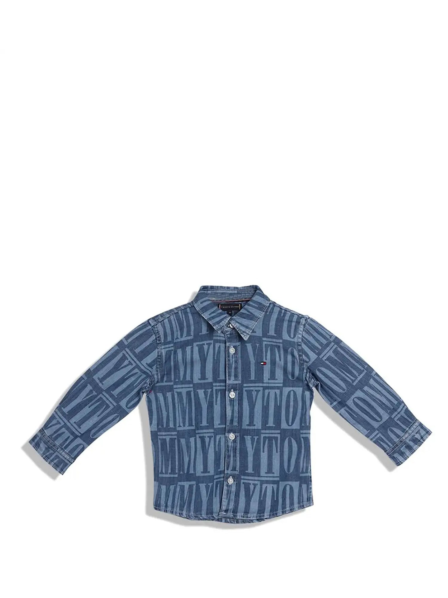 Tommy Hilfiger Kids Blue Printed Shirt