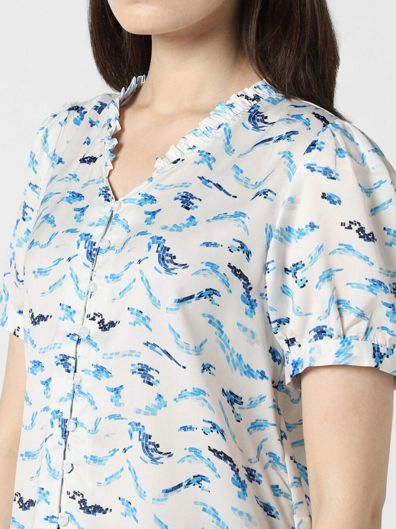 Van Heusen Blue Printed Top