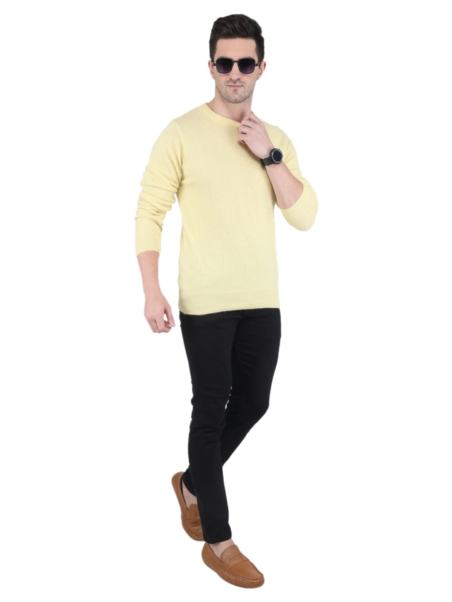 Duke Wine Self Striped Sweater