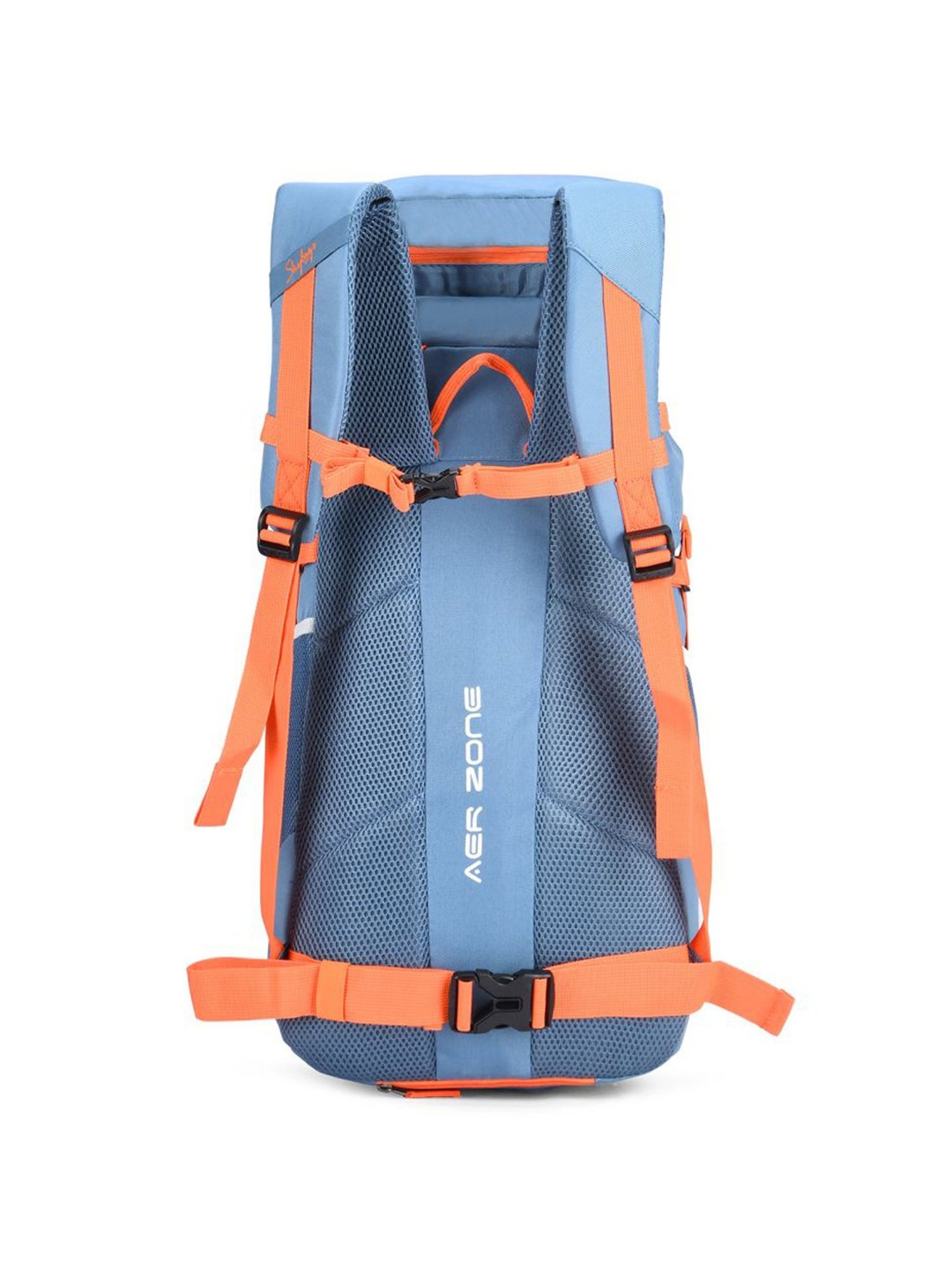 Skybags Crest Spring Blue Polyester Solid Rucksack - 45 Ltrs