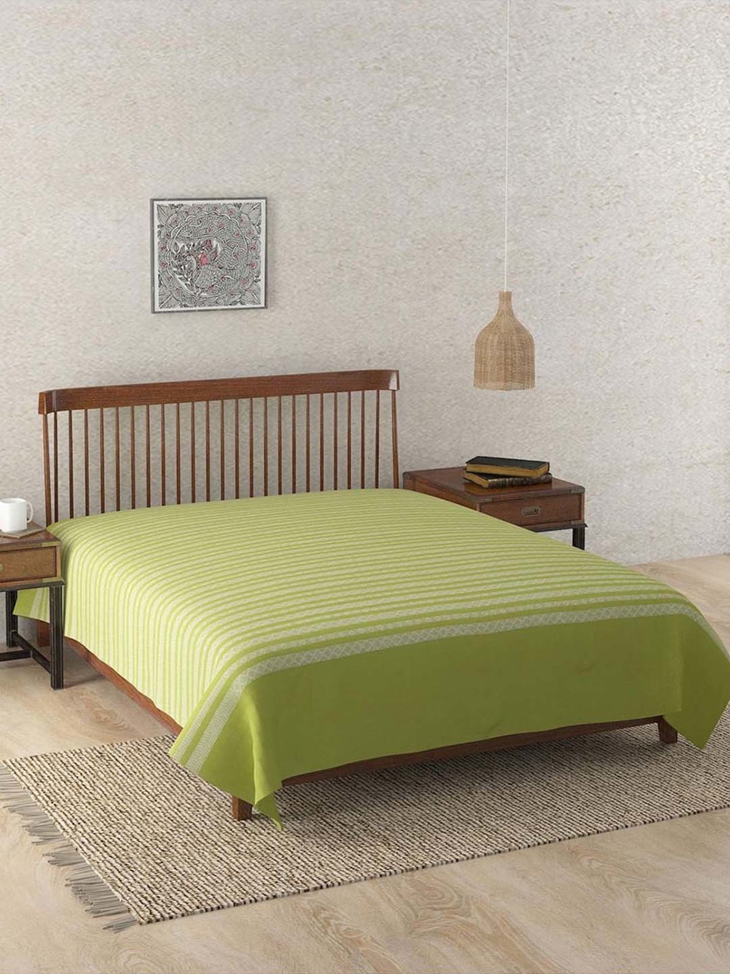 DDECOR Live beautiful Geometric Insignia Dove 210 TC Cotton Comforters - Set of 3