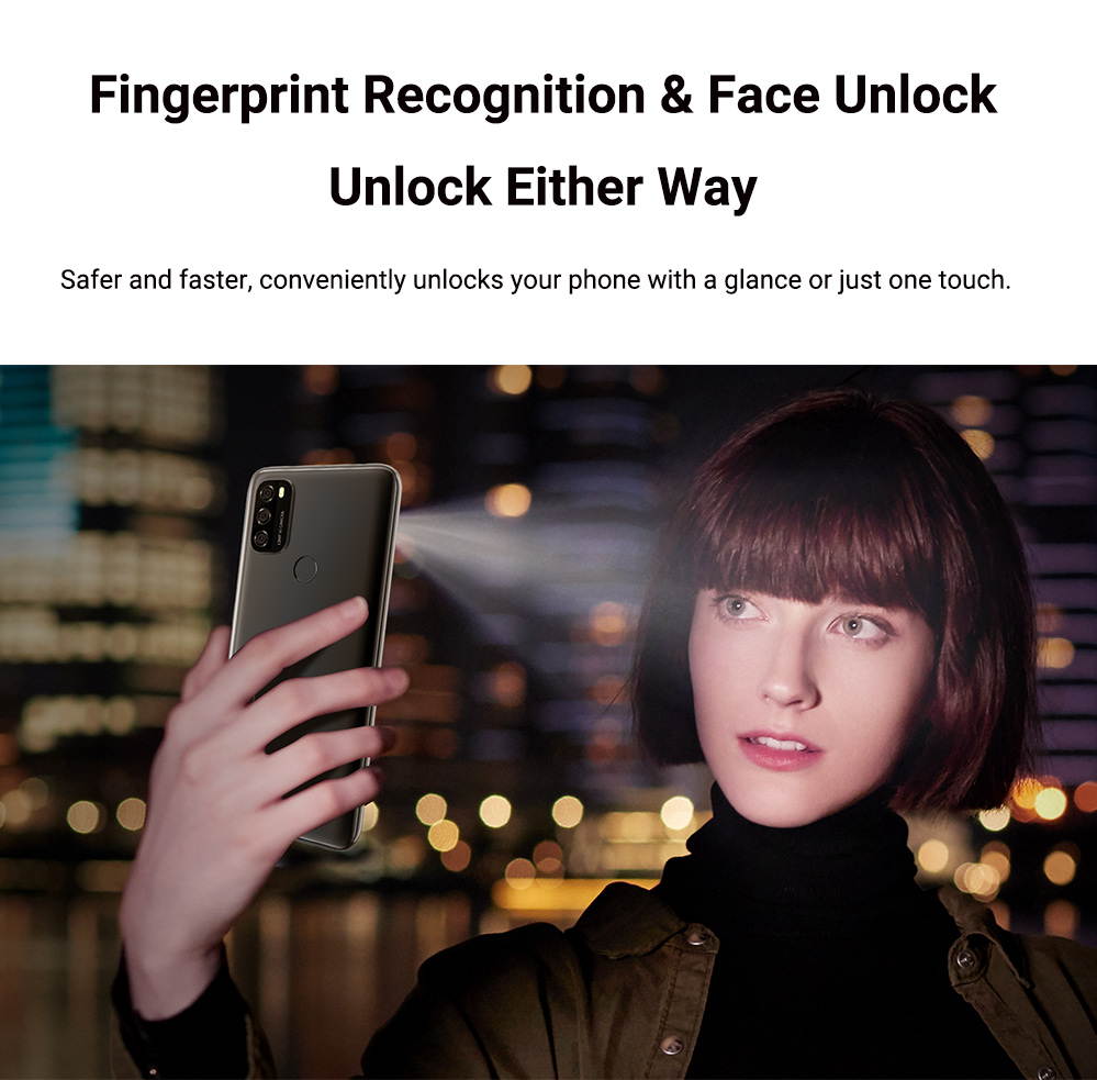 Blackview A70 mobile, 3GB + 32GB, 5380mAh, Android 11.0, Octa Core, 4G, 6.51 "HD + 13MP Rear camera, Facial ID, Fingerprint recognition