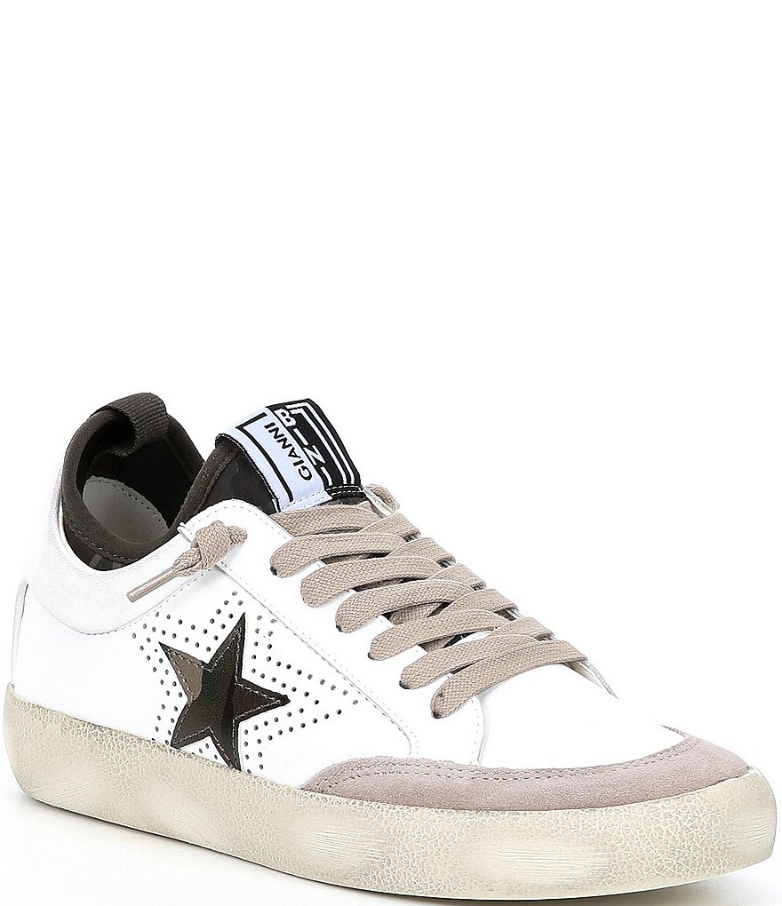 Gianni Bini Kaekko Camo Star Detail Lace-Up Sneakers