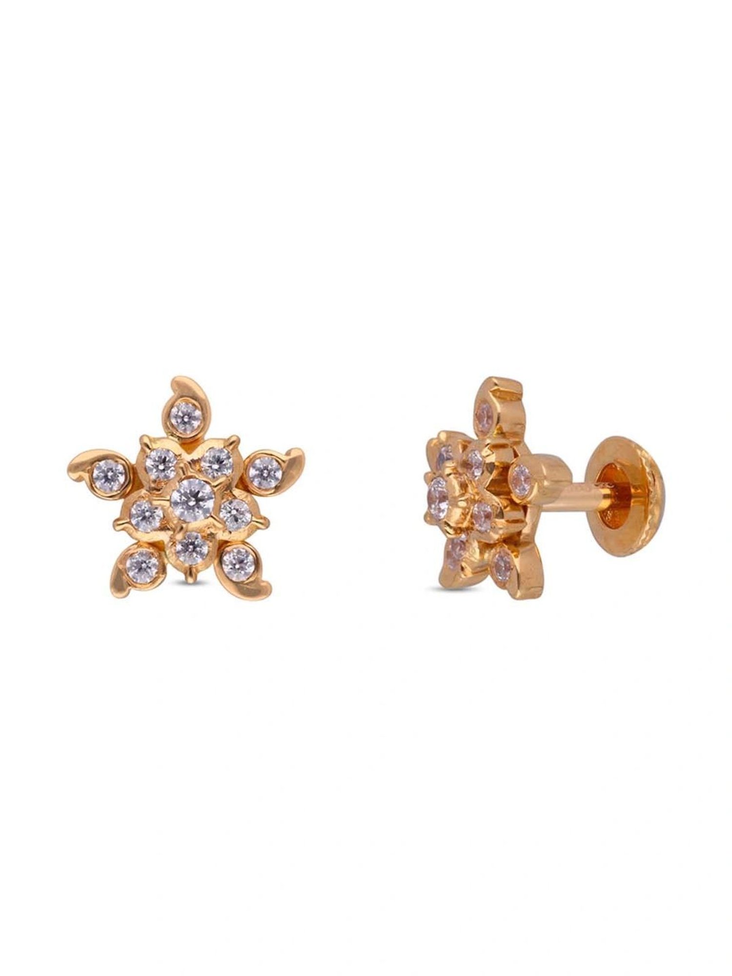 CKC Cubic Zirconia Earstuds: Sparkling Elegance