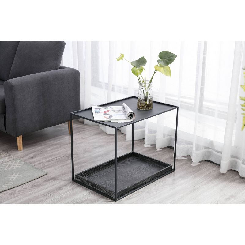 Burnham Home Highlands End Table Dark Gray - Boraam