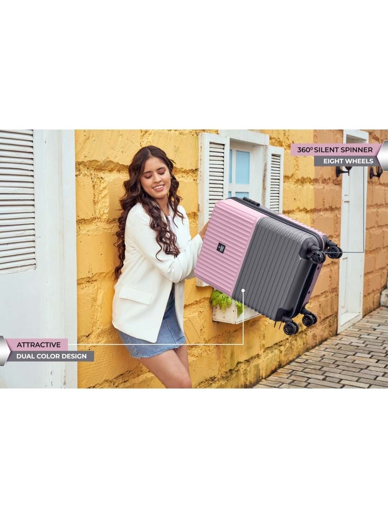 Skybags Salsa Red Solid Hard Medium Trolley Bag - 46 cm