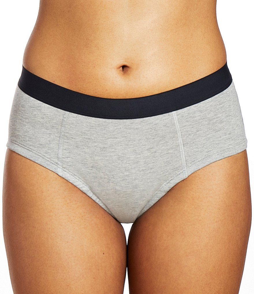 Thinx Cotton Absorbent Brief Mid Rise Brief Period Panty