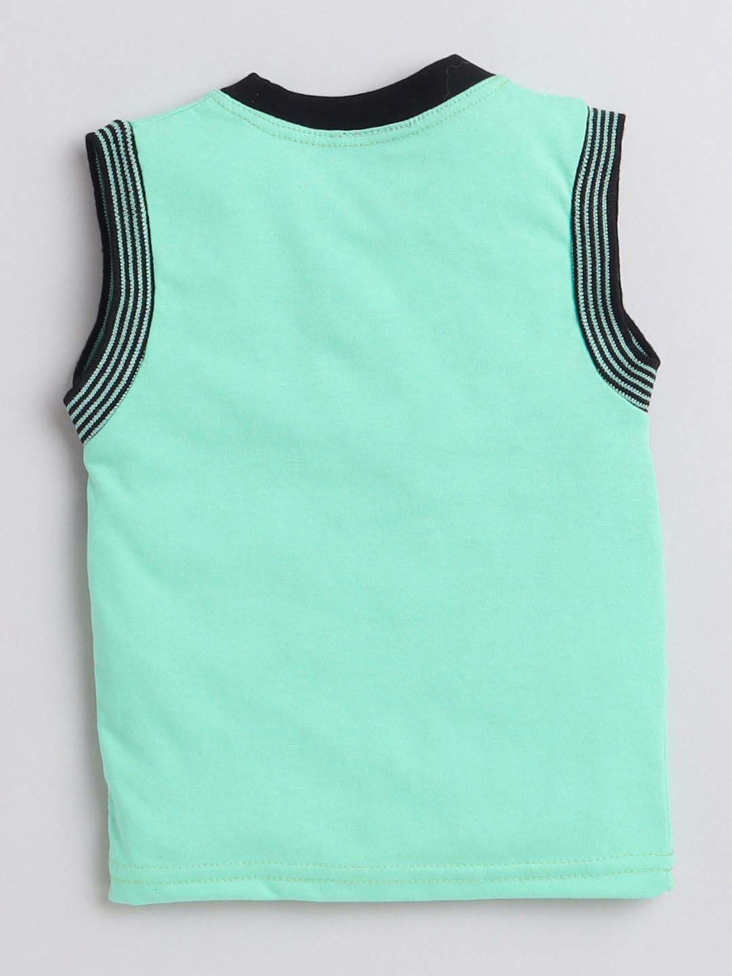 Fourfolds Unisex Sea Green Printed Clothing Set