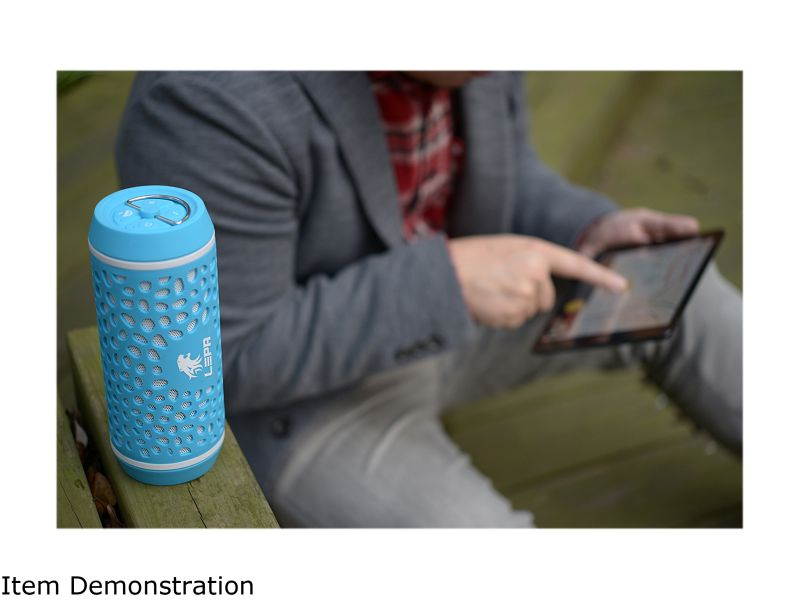 LEPA BTS02-BL 2.0 Speaker System - 8 W RMS - Wireless Speaker(s) - Portable - Battery Rechargeable - Blue