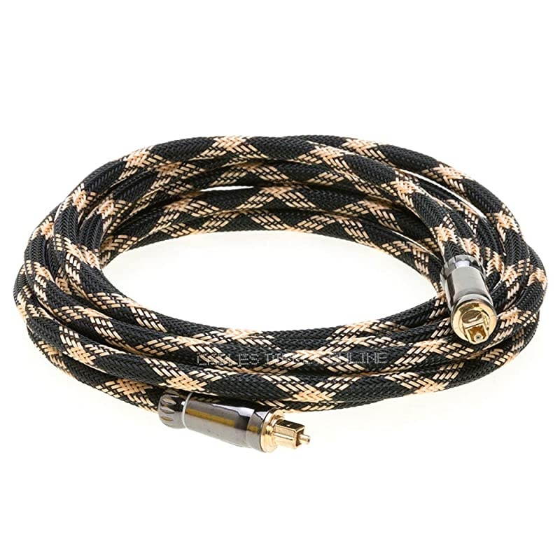 Toslink Digital Optical Fiber Audio Cable Male to Male Compatible with SPDIF DTS Dolby PCM for Home TheaterHome Audio